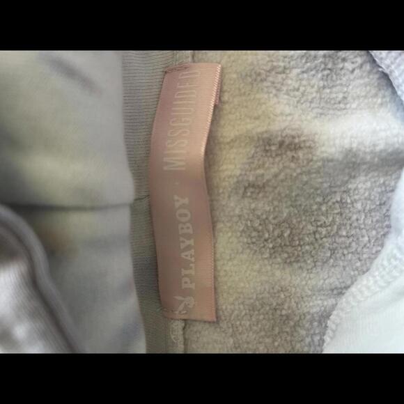 Playboy x Missguided Tie Dye Cropped Hoodie - Picture 3 of 4